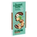 Ciocolata cu Lapte si Alune de Padure si Stevia (fara Zahar) - Sly Nutritia Sweet&Safe, 90 g