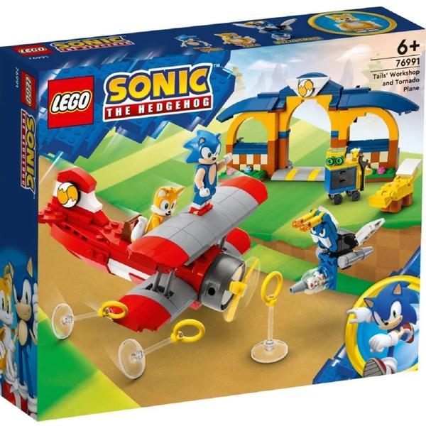 Lego Sonic - the Hedgehog. Atelierul lui Tails si avion Tornado