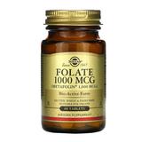 Folate Metafolin 1000 mcg - Solgar, 60 comprimate