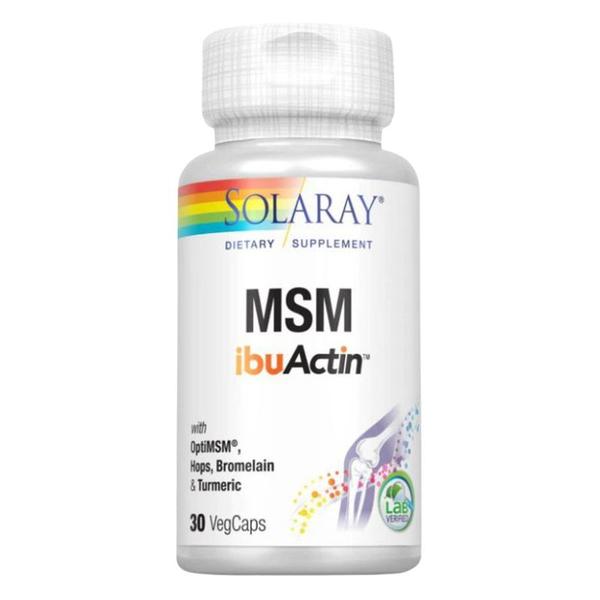 MSM IbuActin Solaray, Secom, 30 capsule vegetale