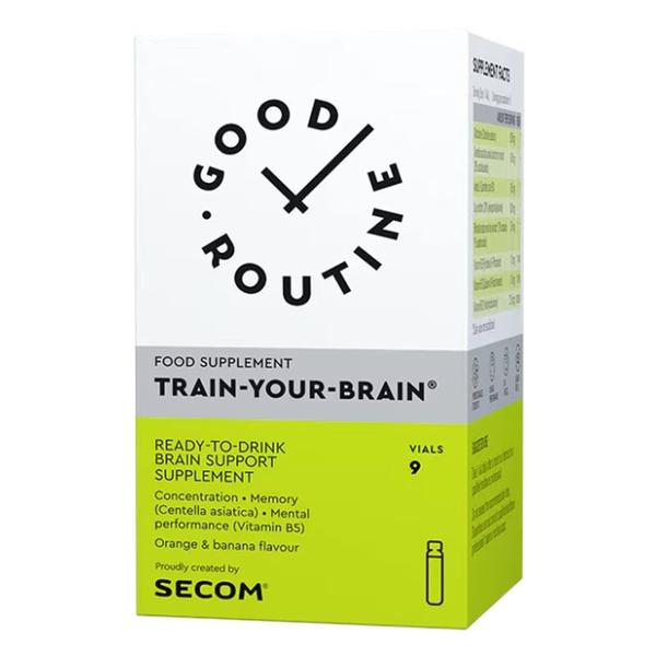 Train-Your-Brain Good Routine, Secom, 9 fiole buvabile x 25 ml