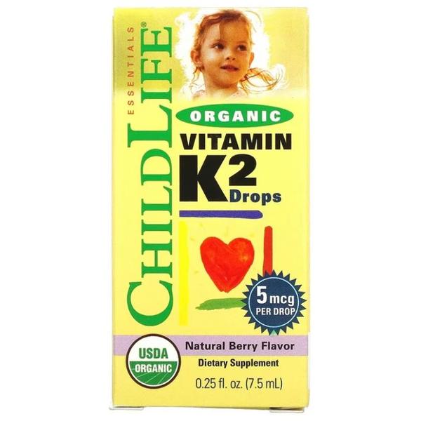 Vitamina K2 5 mcg pentru Copii ChildLife, Secom, 7,5 ml