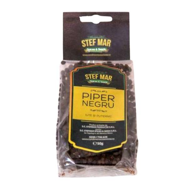 Piper Negru Boabe - Stef Mar, 50 g