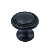 Buton pentru mobila Louis, finisaj negru, D:25 mm