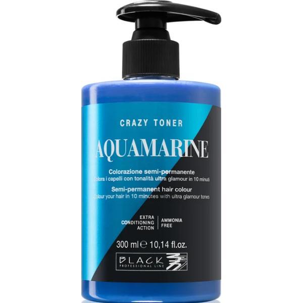SHORT LIFE - Toner Semi-Permanent - Crazy Toner Aquamarine Black Professional, nuanta Albastru, 300 ml