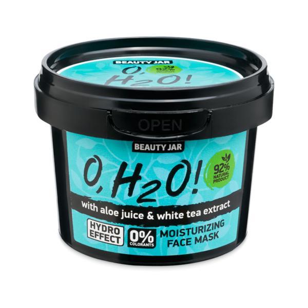 SHORT LIFE - Masca Faciala Hidratanta cu Aloe Vera si Ceai Verde O, H2O Beauty Jar, 100 g