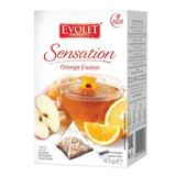 Ceai cu Portocale - Vedda Evolet Sensation Orange Fusion, 20 plicuri x 2.25 g
