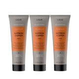 Tratament pentru parul vopsit aramiu, Lakme, Saffron Copper, 3x250ml