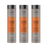 Sampon parul vopsit aramiu, Lakme, Saffron Copper, 3x300ml