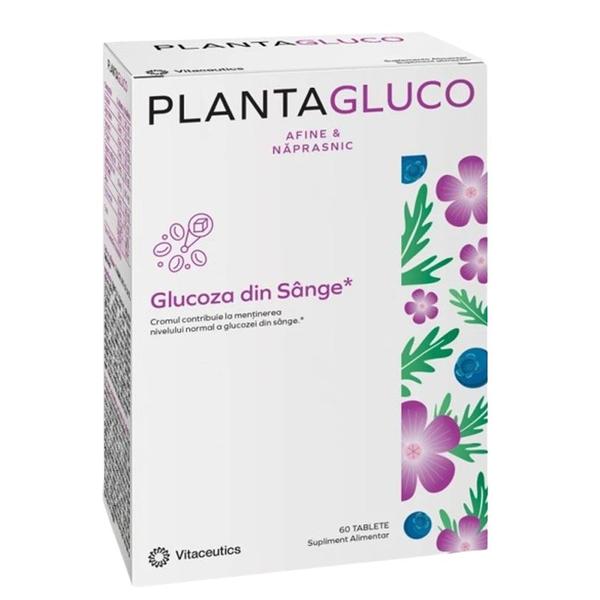 Plantagluco, Afine si Napraznic - Mentine Glicemia Normala - Vitabiotics, 60 comprimate