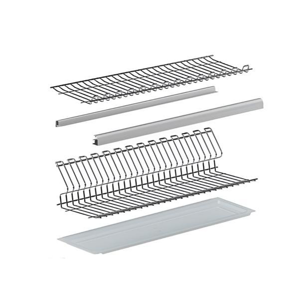 Scurgator Ellite 717 din otel inoxidabil pentru vase montabil in dulap de bucatarie cu dimensiune de 900 mm, finisaj crom lucios