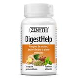DigestHelp - Zenyth Pharmaceuticals Complex de Enzime, Bacterii Lactice si Plante Aromatice, 20 capsule