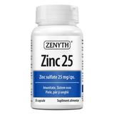 Zinc 25 Sulfat de Zinc 25 mg/cps - Zenyth Pharmaceuticals, 30 capsule