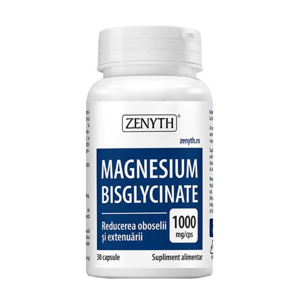 Magnesium Bisglycinate 1000 mg Amionacid Esential - Zenyth Pharmaceuticals, 30 capsule