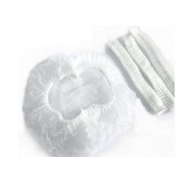 Capelina ( Bonete) 21 inch - alba - elastic ,set 100 bucati