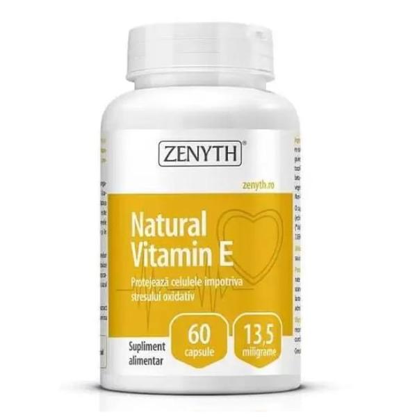 Natural Vitamin E- Zenyth Pharmaceuticals, 60 capsule