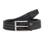 Curea barbati eleganta piele naturala neagra, Italian Belts, 110 cm