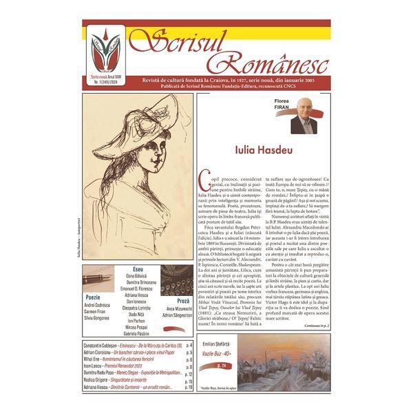 Revista Scrisul Romanesc Nr.1 din 2024, editura Scrisul Romanesc