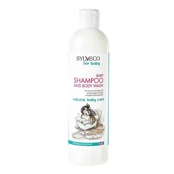 Sampon si Gel de Baie Hipoalergenic pentru Bebelusi - Sylveco Baby Shampoo& Body Wash Natural Baby Care, 300 ml