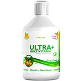 Supliment lichid cu 63 Ingrediente:  Verdeturi + Vitamine + Minerale + Aminoacizi Ultra+ Detox Multivitamine Swedish Nutra, 500ml