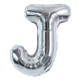 Balon in Forma de Litera J Teno®, metalizat, pentru Petreceri/Aniversari/Evenimente, rezistent, folie, silver, 40 cm