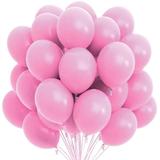 Set 100 Baloane Teno®, Petreceri/Aniversari/Evenimente, o singura dimensiune, latex, roz