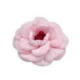 Brosa eleganta floare roz deschis din voal mijloc rosu 8.5 cm, Corizmi, Lumi