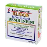 Sapun Solid hidratant, detoxifiant, antiimbatranire cuUlei de nuca presat la rece,  extract de leurda, castravete, patrunjelL, telina, brusture Desir Infini Elidor, 90 g