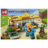 Set de constructie Minecraft 4 in 1 MG My World, 324 piese