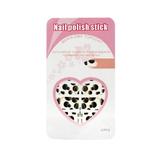 Sticker unghii, Global Fashion, manichiura finisata, 3D, JY-067, Alb - negru, 1 set