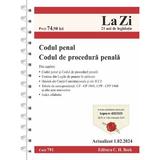 Codul penal si codul de procedura penala Act.01 februarie 2024 Ed. Spiralata, editura C.h. Beck