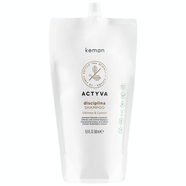 Sampon de Disciplinare - Kemon Actyva Disciplina Shampoo Pouch Bag, 500 ml