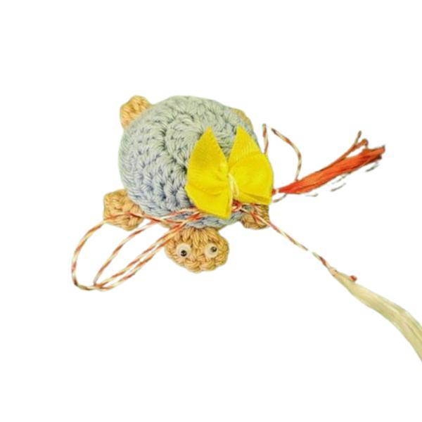 Martisor crosetat - Broscuta Testoasa - Bleu