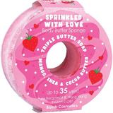 Sapun exfoliant cu burete Sprinkled with Love Donut Body Buffer, Bomb Cosmetics, 200 g