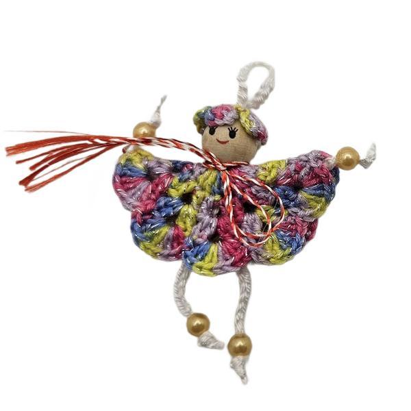 Martisor crosetat - Fetita Multicolora