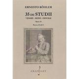 35 de studii usoare, medii, dificile. Opus 33 pentru flaut - Ernesto Kohler, editura Grafoart