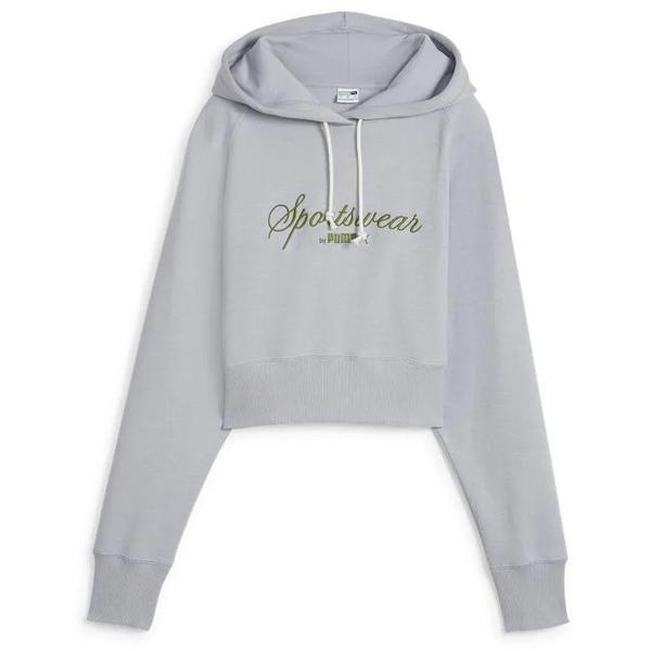 Hanorac femei Puma Classics Relaxed Cropped 62427363, M, Gri