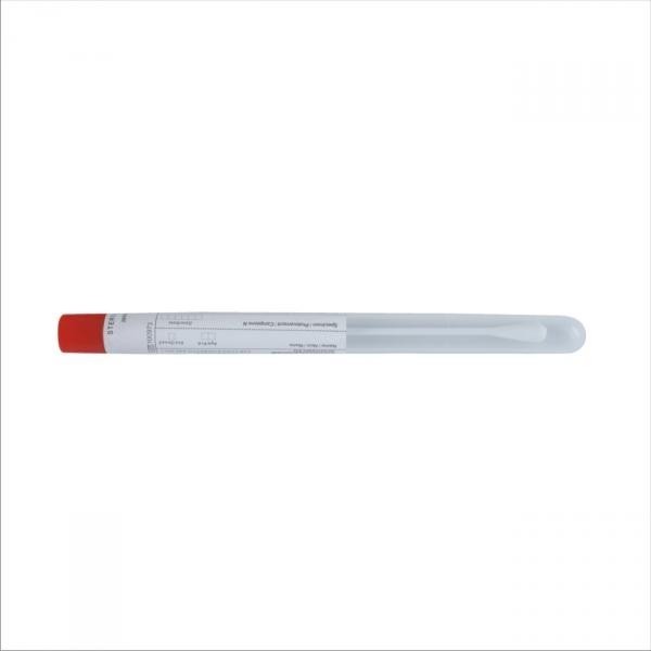 Exudat faringian prima, steril, plastic + bumbac, in tub cu diametrul de 12mm, lungime 15cm, 100 buc