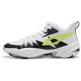 Pantofi sport unisex Puma Genetics Puma White-Electric Lime 30969101, 44.5, Alb