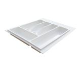 Suport organizare tacamuri, alb, pentru latime exterioara corp 450 mm, montabil in sertar de bucatarie