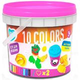 Set Plastilina 10 Culori pentru Fetite Lovin