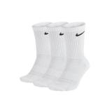 Set 3 perechi sosete, Nike Everyday Cushioned Crew, alb, 38-42