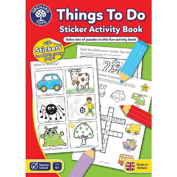Things to do. Carte de colorat cu activitati 5 ani+, editura Orchard Toys