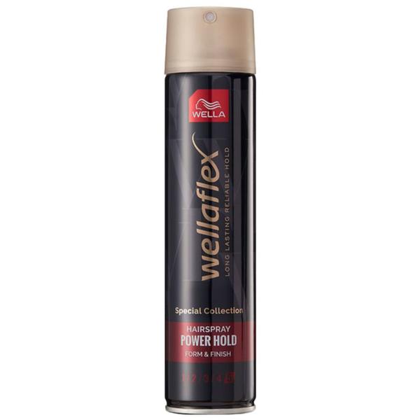 Fixativ cu Fixare Ultra Puternica - Wella Wellaflex Special Collection Black Hairspray Power Hold Form & Finish, 250 ml