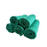 Set 5 prosoape pentru bucatarie, 30x30 cm, 100% bumbac, Verde Inchis