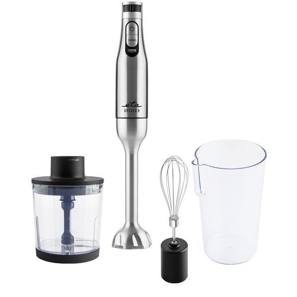 Blender vertical 3 in 1 Eta Spesso II 3215 90000, 1200 W, 6 viteze plus Turbo, otel inoxidabil, negru