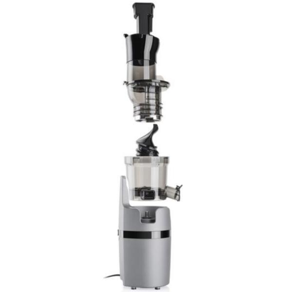 Storcator de fructe Eta Vitalic 4032 90000, 200 W, tehnologie de stoarcere lenta, recipient suc si pulpa, negru/gri
