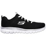 Pantofi sport femei Skechers Get Connected 12615W-BKW, 37, Negru