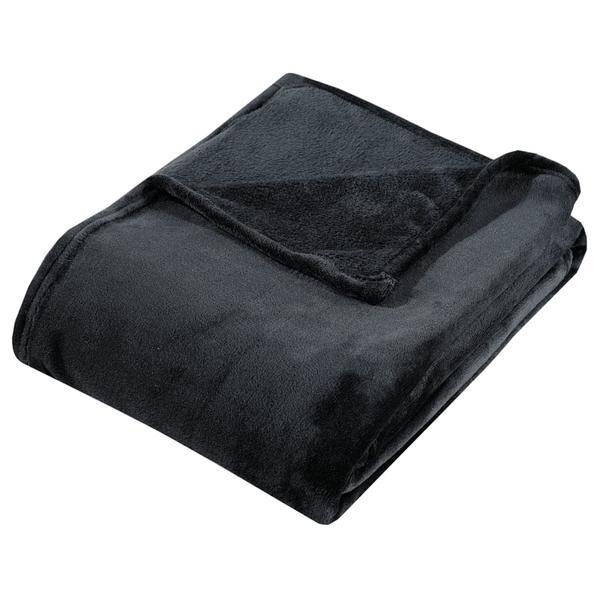 Patura Coccolino moale si pufoasa pentru 2 persoane, 200X230 cm, Negru