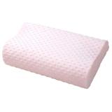 Perna ortopedica Memoryfoam din spuma de memorie, model cu perforatii, 49 x 28 x 9 cm, Roz